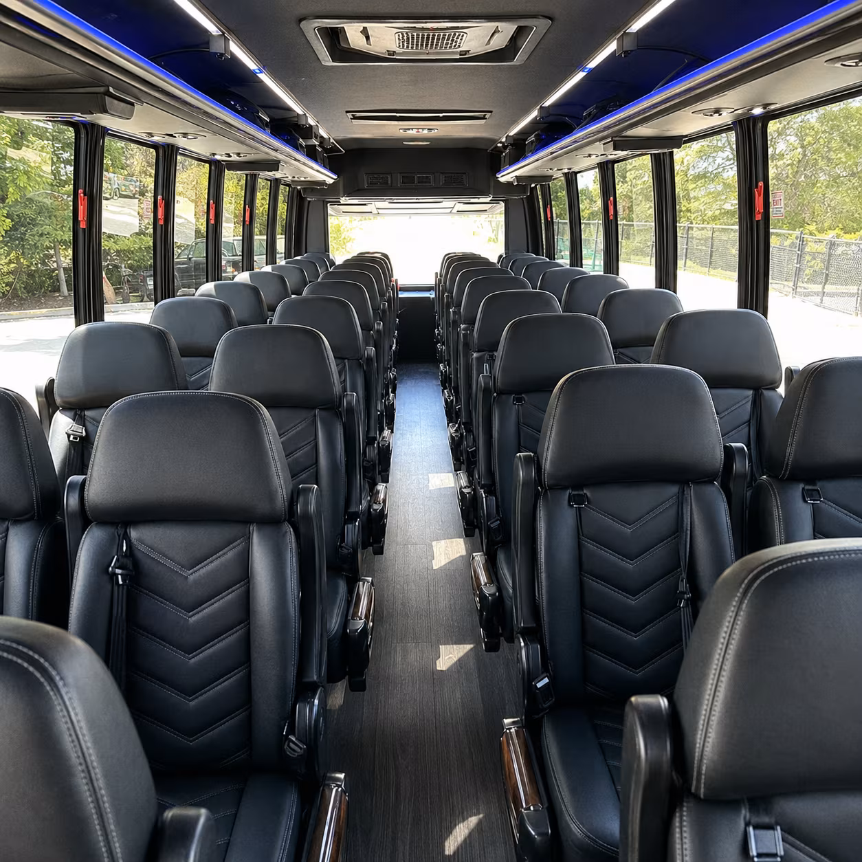 25 passenger minibus interior