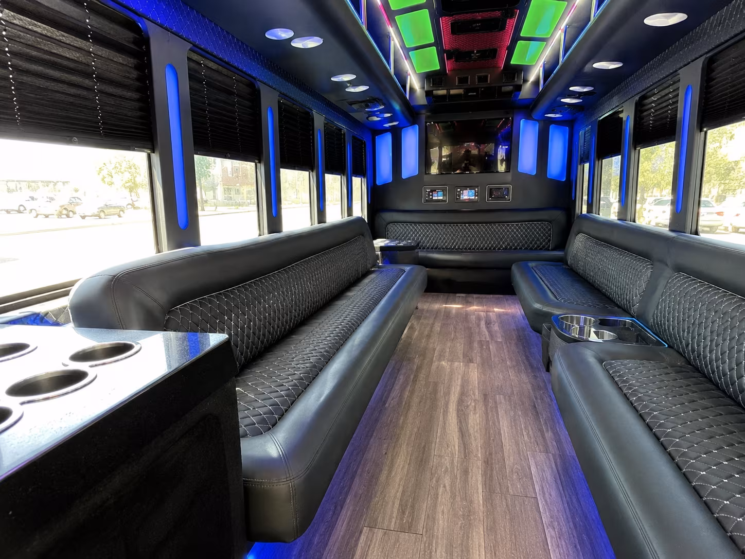 tucson 15 passenger party bus inside