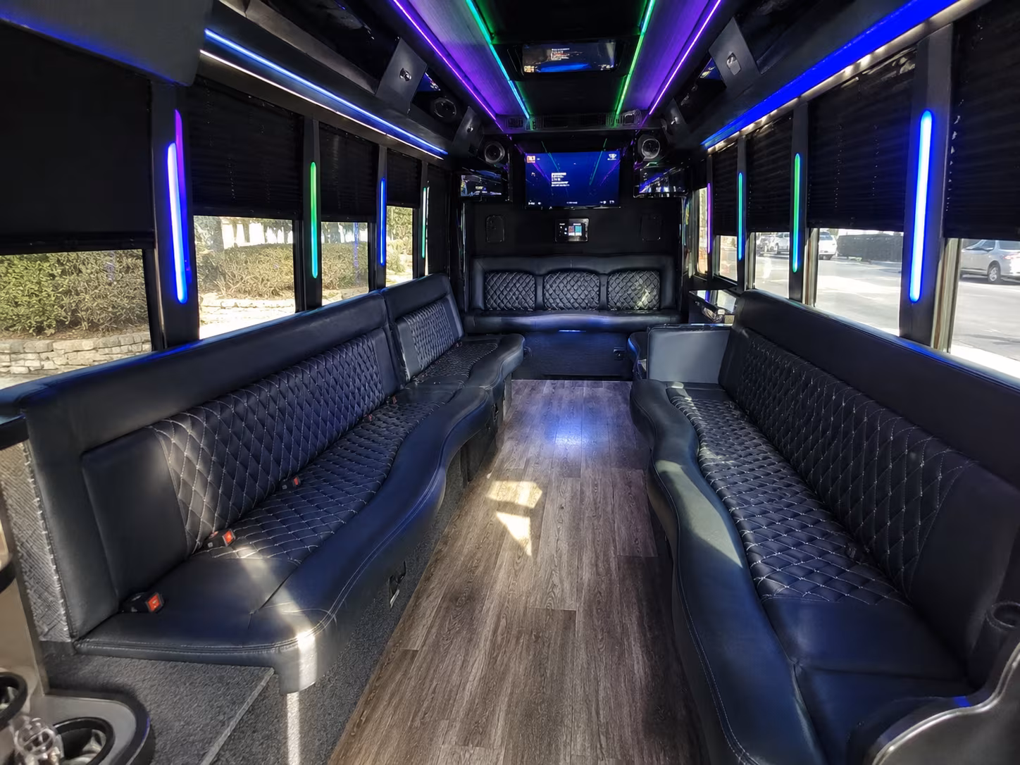 tucson 15 passenger party bus interior
