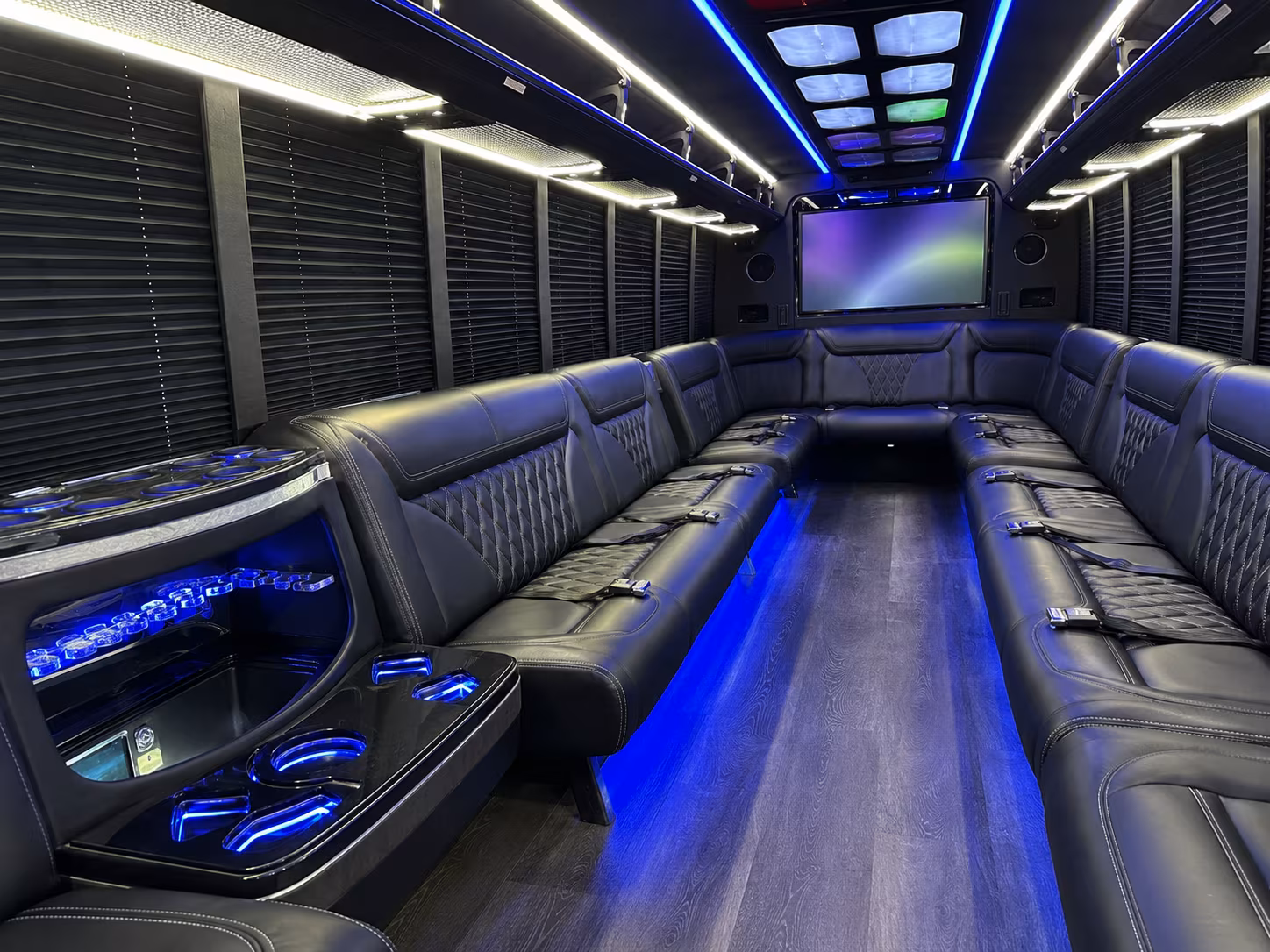 tucson 20 passenger party bus inside