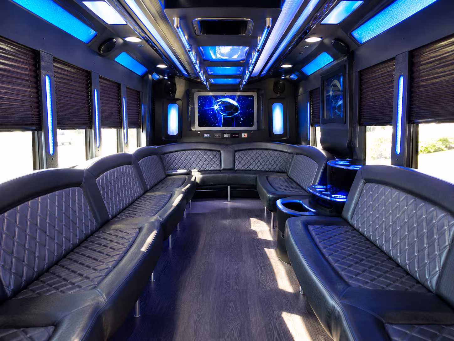 tucson 28 passenger party bus inside