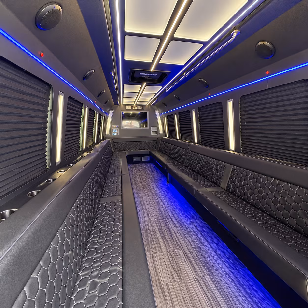 tucson 30 passenger party bus interior