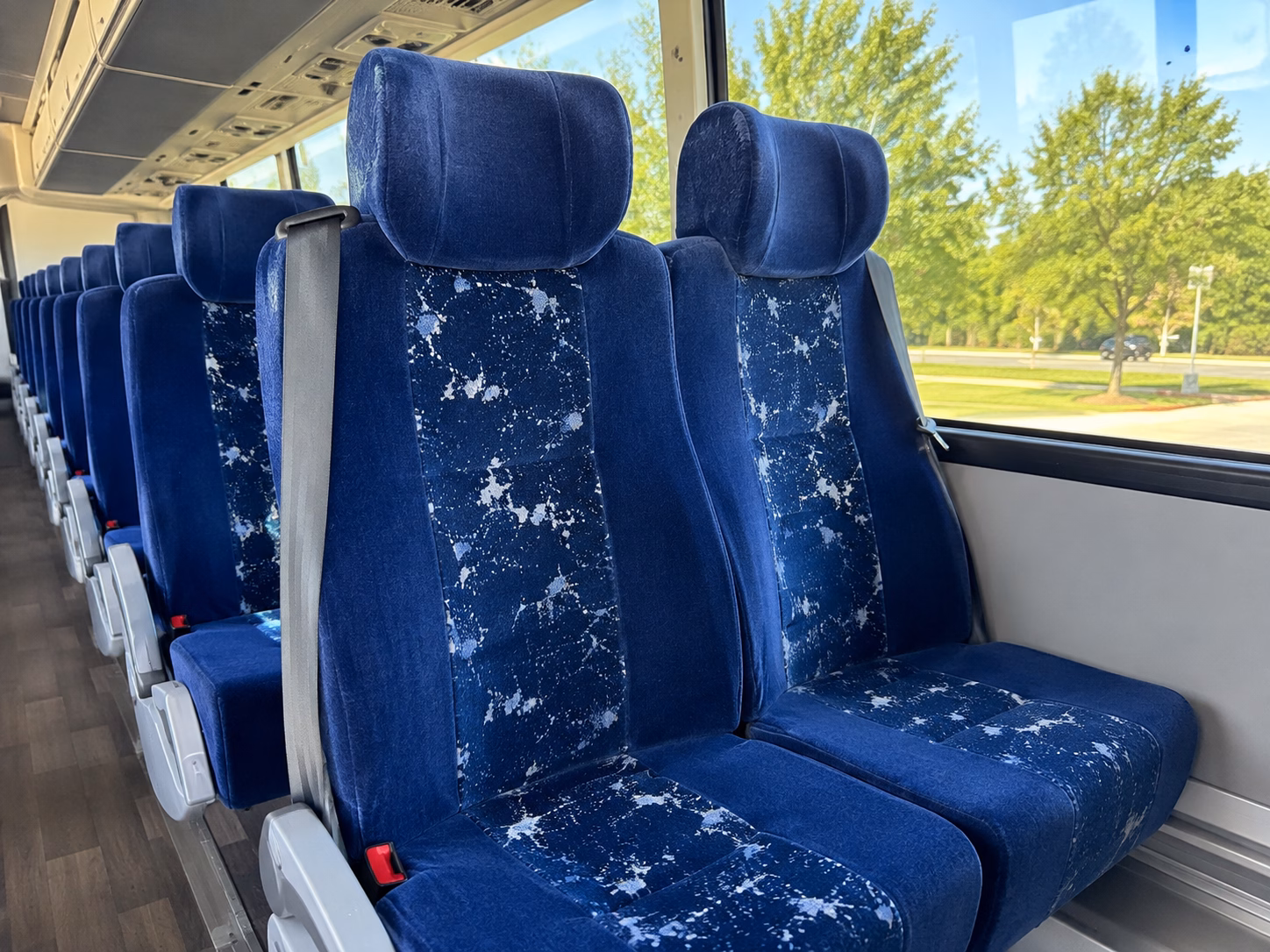 tucson charter bus interior